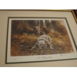 A Mick Cawston Signed Print Twinned With Farm Anim