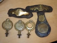 A Brass Hameplate Pearce Maker Stroud & Other Antiq
