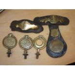 A Brass Hameplate Pearce Maker Stroud & Other Antiq