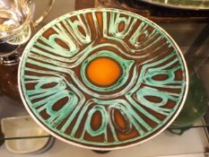 A Retro Poole Pottery Plate