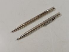Two Silver Self Propelling Pencils