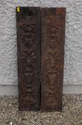 A Pair Of Victorian Cast Iron Fire Panels With Det