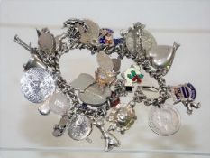 A Silver Charm Bracelet