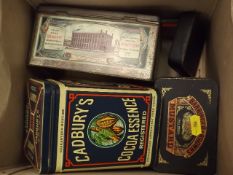 A Small Box Of Vintage Tins