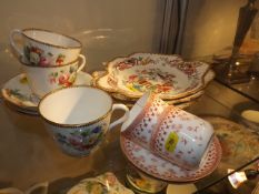 Three C.1900 Paris Porcelain Cups With Saucers Twi