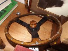A Vintage Sports Steering Wheel