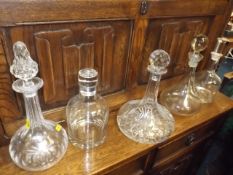 A Quantity Of Decanters