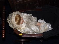 A Childs Doll & Vintage Style Pram