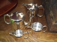 A Silver Plated Hotel Ware Tea & Coffee Set