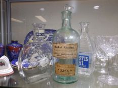 An Early 20thC. Chemists Bottle & Two Other Vintag