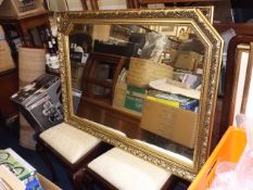 Two Large Gilt Framed Mirrors