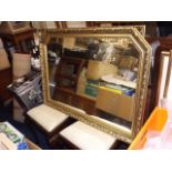 Two Large Gilt Framed Mirrors