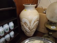 A Large Bretby Dragon Vase