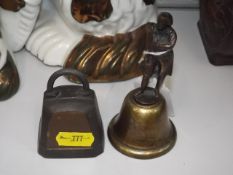 A Small Bell With Bronze Effigy Of Nelson Twinned