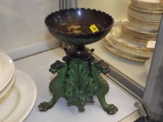 A Bronze Oriental Tealight Holder