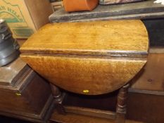 A Small Oak Occasional Table