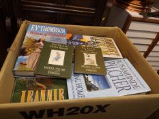 Four Boxes Of Mostly Modern Hard Back Novels