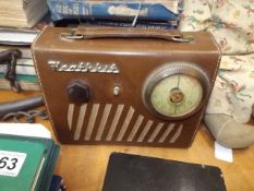 A Heathkit Leather Bound Radio