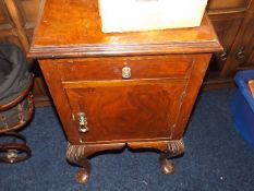 A Footed Bedside Table