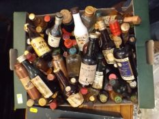 A Boxed Quantity Of Alcoholic Miniatures
