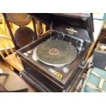 A Columbia Gramophone With A Quantity Of Early Rec