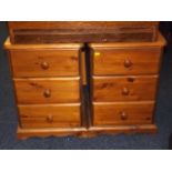 A Pair Of Pine Bedside Cabinets