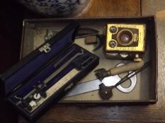 A Kodak Brownie Camera & Other Items
