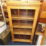 A Honey Oak Glazed Country Cottage Style Bookcase