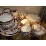 A Collection Of French Porcelain Cups & Saucers Tw