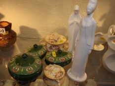 A Signed Spode Figure & Other Ceramics