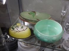 A Carlton Ware Butter Dish & Other Items