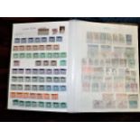 A large album of world stamps