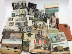 A quantity of early 20thC. postcards including Hon