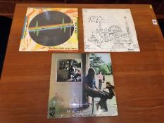 A selection of Pink Floyd vinyl LP's including a p