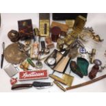 A large boxed quantity of sundries including a box