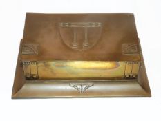 A brass WMF art nouveau box