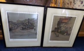 Two hand coloured framed Cecil Aldin prints