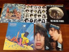 A selection of Rolling Stones vinyl LP's including