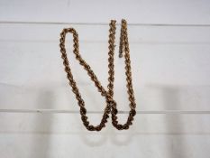 A 9ct gold chain a/f