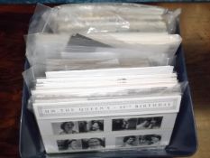 A boxed quantity of first day covers, a small quantity of loose Victorian & early 20thC. stamps & pr