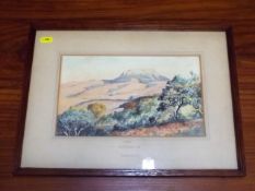 A Framed Watercolour Titled To The High Moor Signe