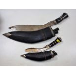 A Indian Kukri knife & one other