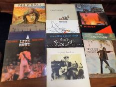 A selection of Neil Young vinyl LP's