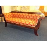 A William IV Chaise Longue With Scroll Ends