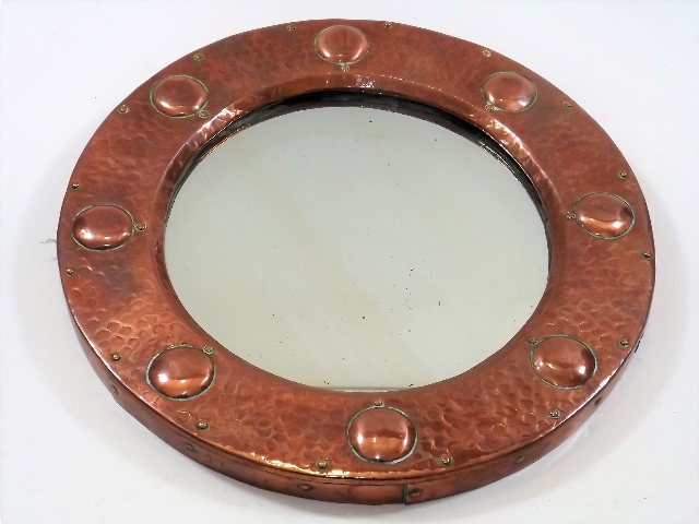 An early 20thC. arts & crafts style porthole coppe