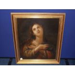 A 19thC. Italian School Oil On Canvas Of Maria Mag