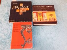 A book on Regency Style & two other books on desig
