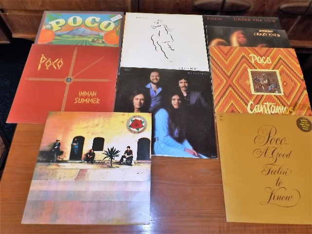 A selection of Poco vinyl LP's