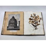 A Victorian scraps & flower press album