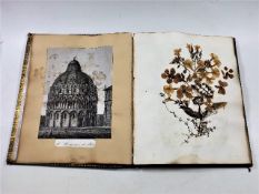 A Victorian scraps & flower press album